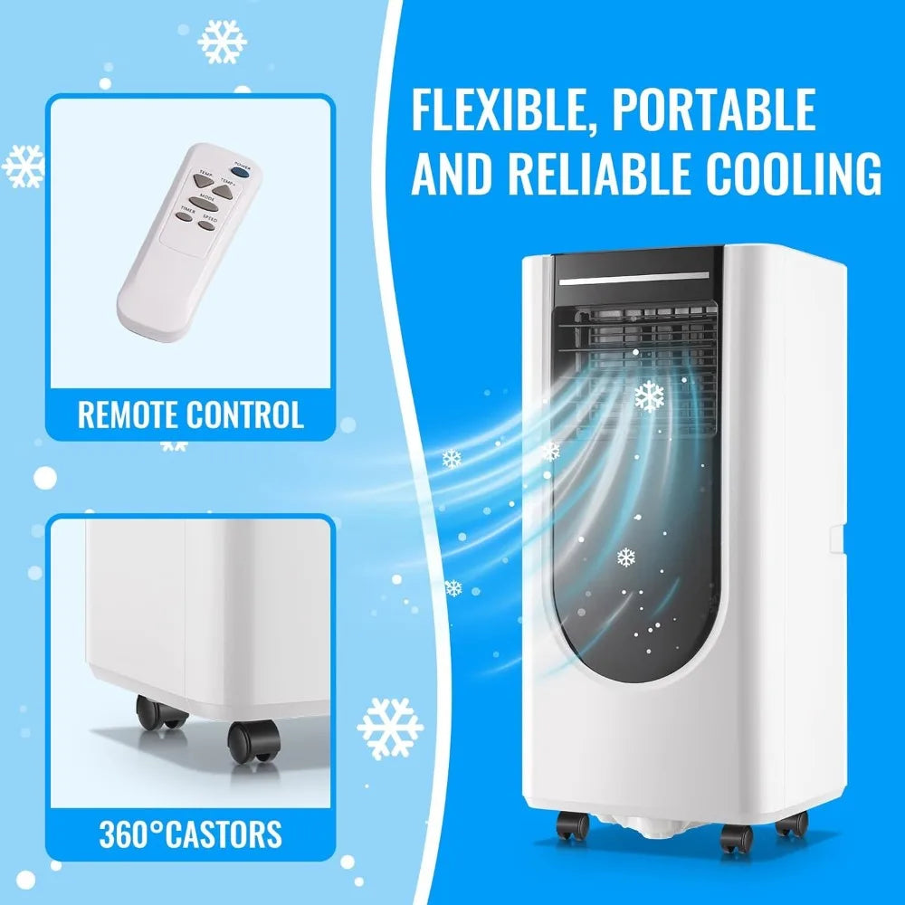 Portable 3-in-1 a/c unit 8000 BTU remote + window kit