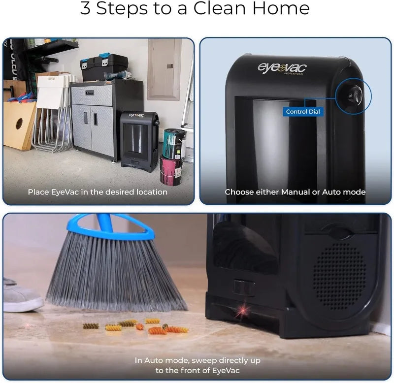 EyeVac Pro Touchless Vacuum Automatic Dustpan