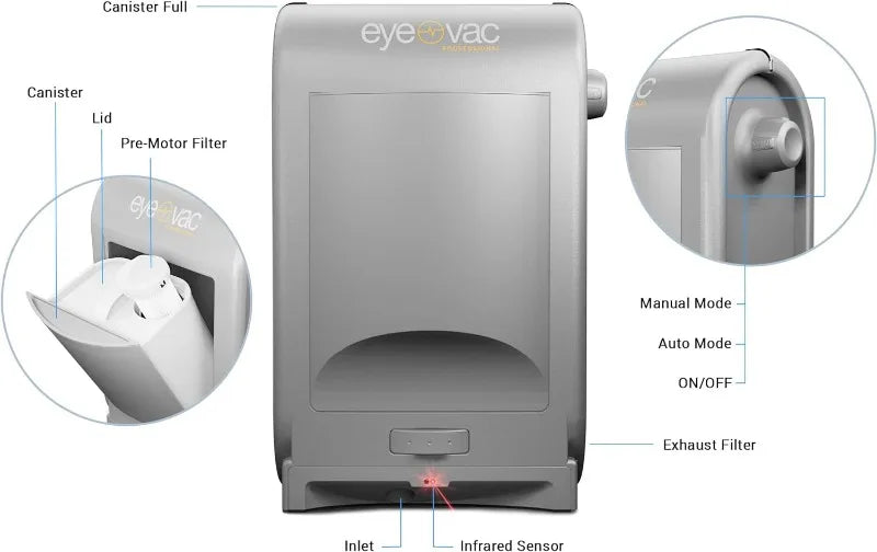 EyeVac Pro Touchless Vacuum Automatic Dustpan