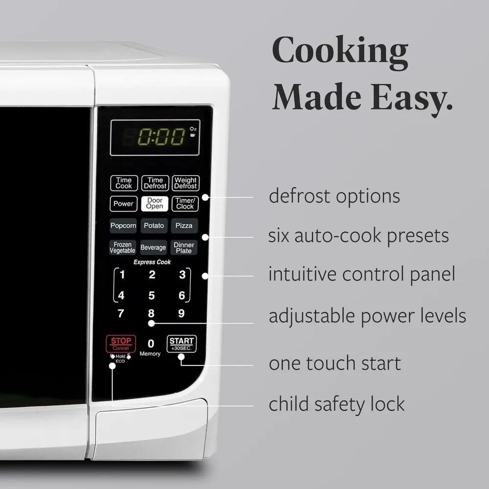Countertop Microwave 700 Watts, Cu. Ft. Oven LED Child Lock