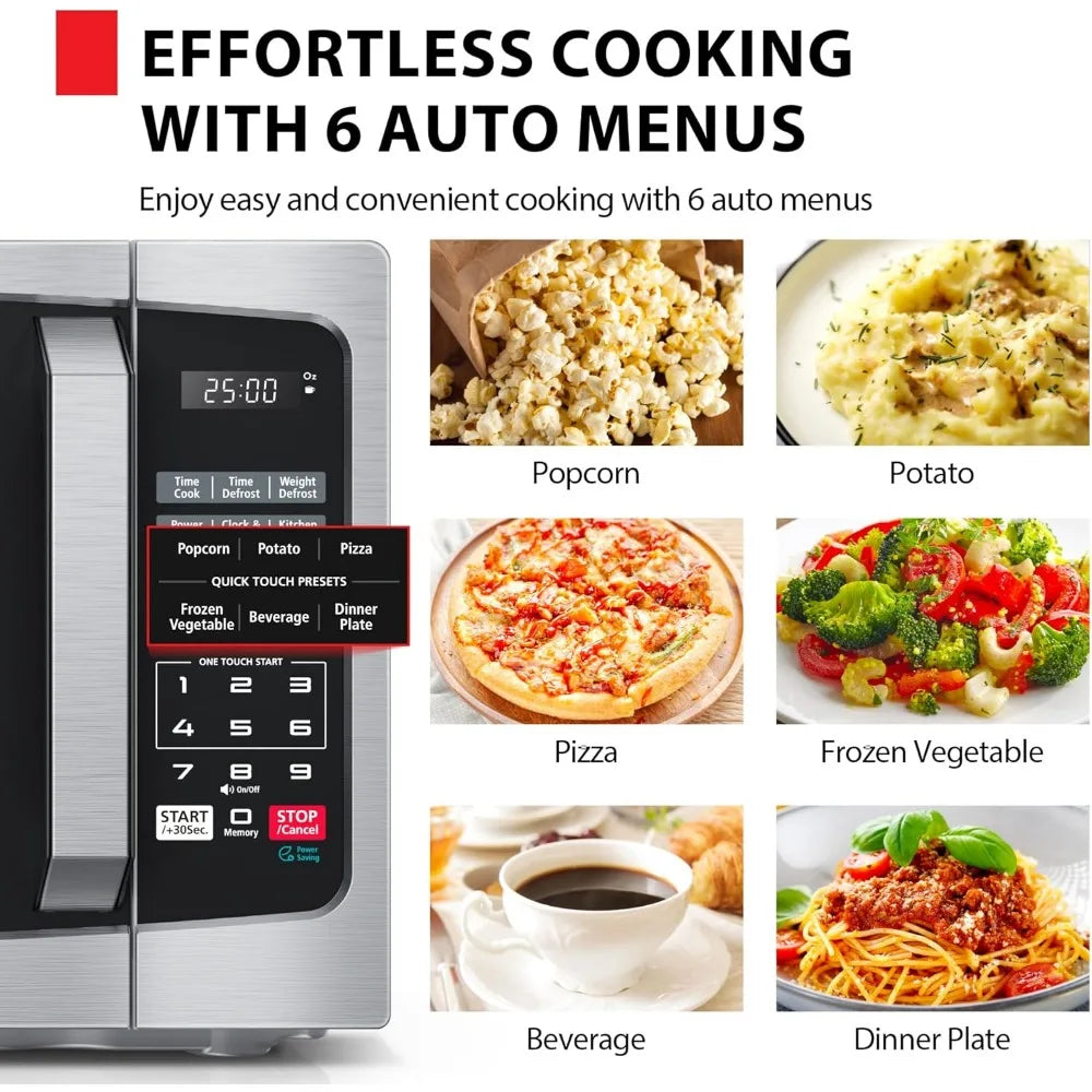 ML-EM09PA(SS) Microwave 6-Auto-Menus/Mute Function/Lock,/LED L