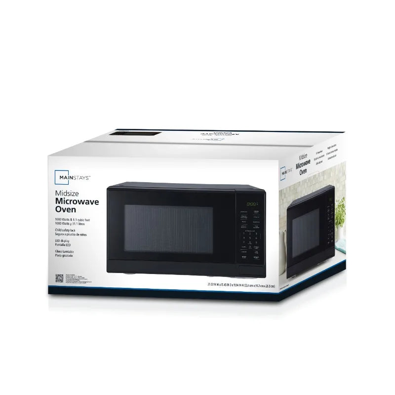 1.1 Cu. ft Microwave Oven in Black