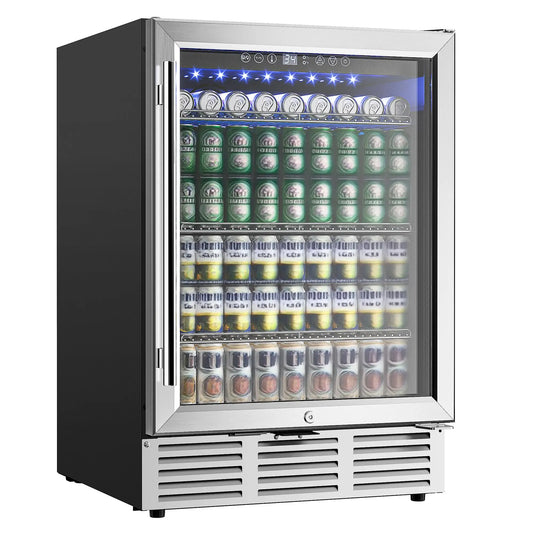 24Inch 180 Can Built-in Beverage Cooler Fridge