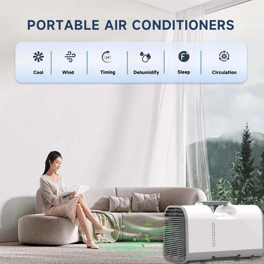 Portable Fast Cooling Air Conditioners Dehumidifier 5100 BTU AC 600W