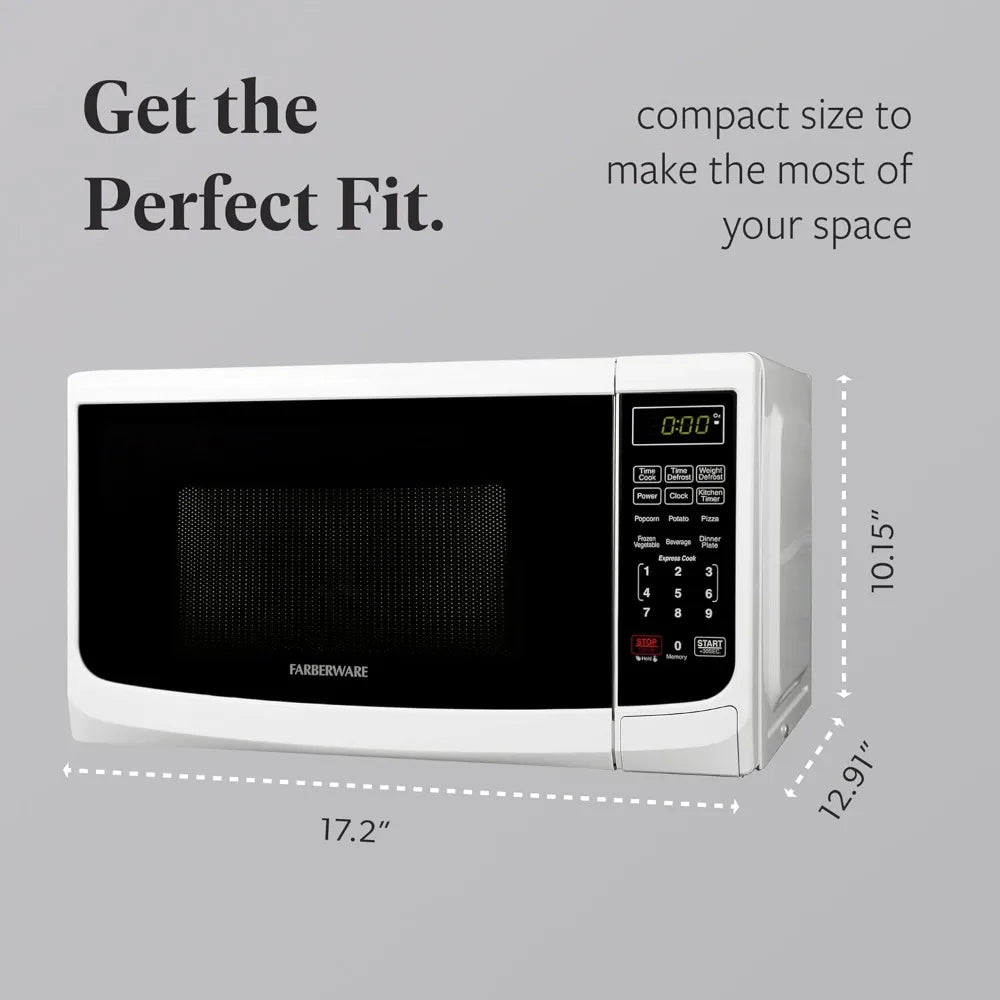 Countertop Microwave 700 Watts, Cu. Ft. Oven LED Child Lock